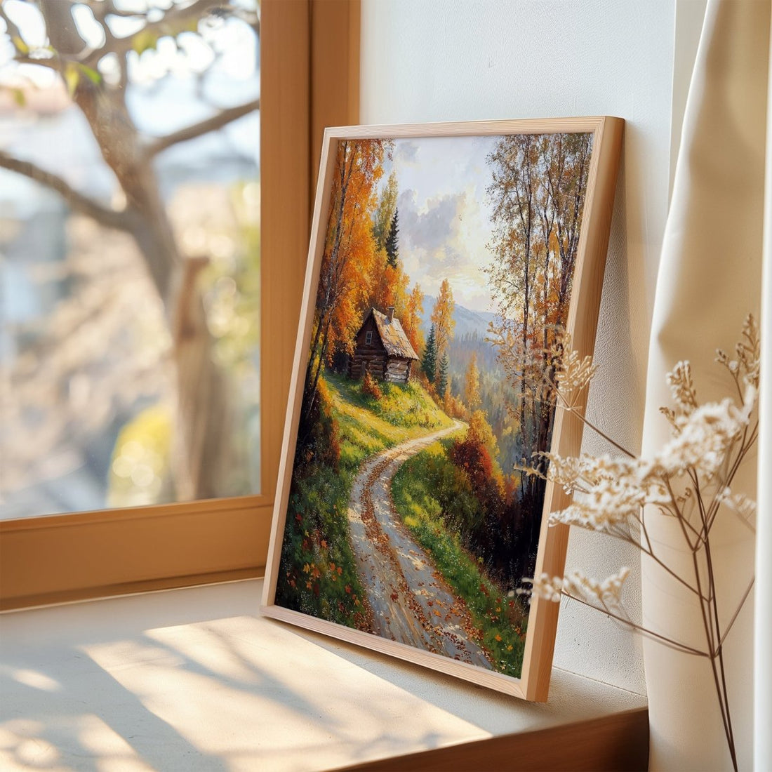 Cabin in Golden Hills - Art Academi - Poster