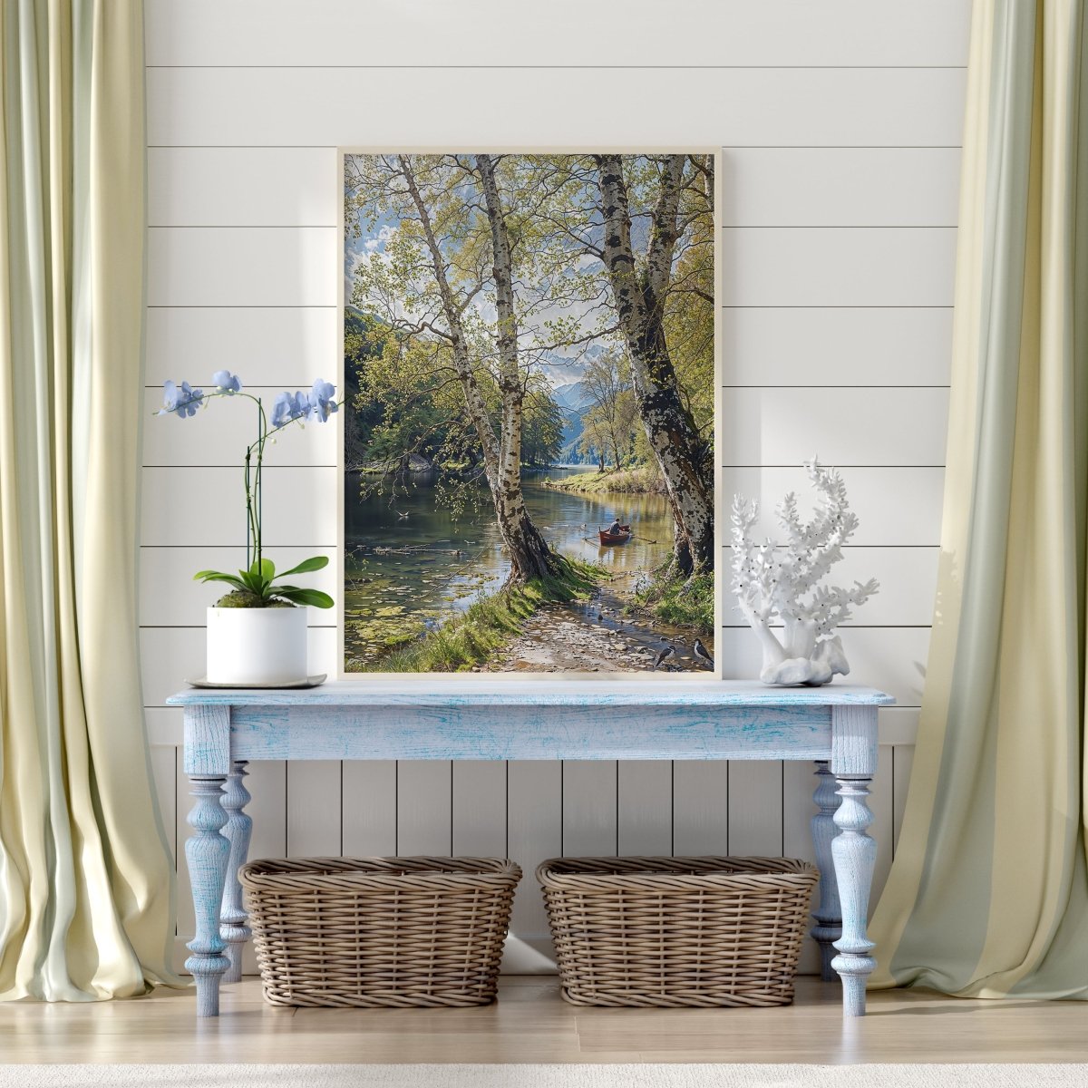 Through Birches* - Art Academi - Digital Artwork