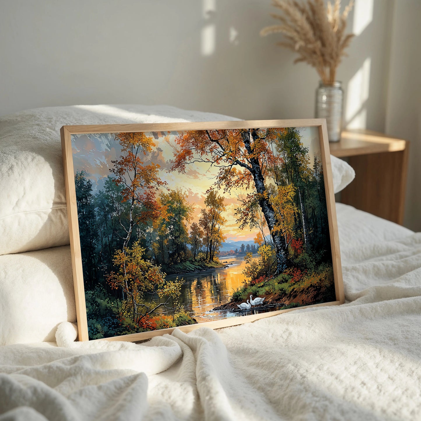 Swans' Lake - Art Academi - Canvas