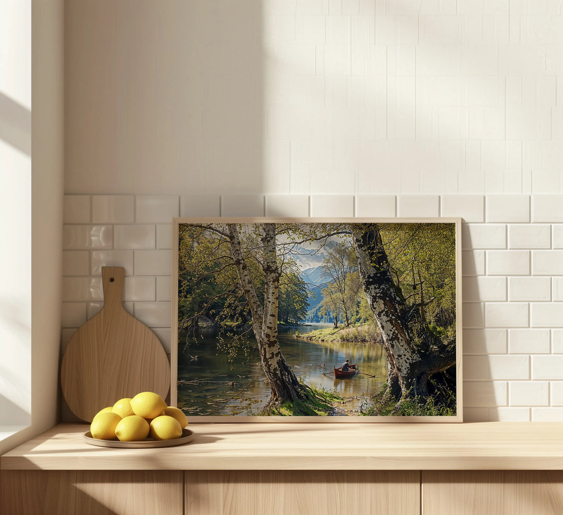 Through Birches - Art Academi - Canvas