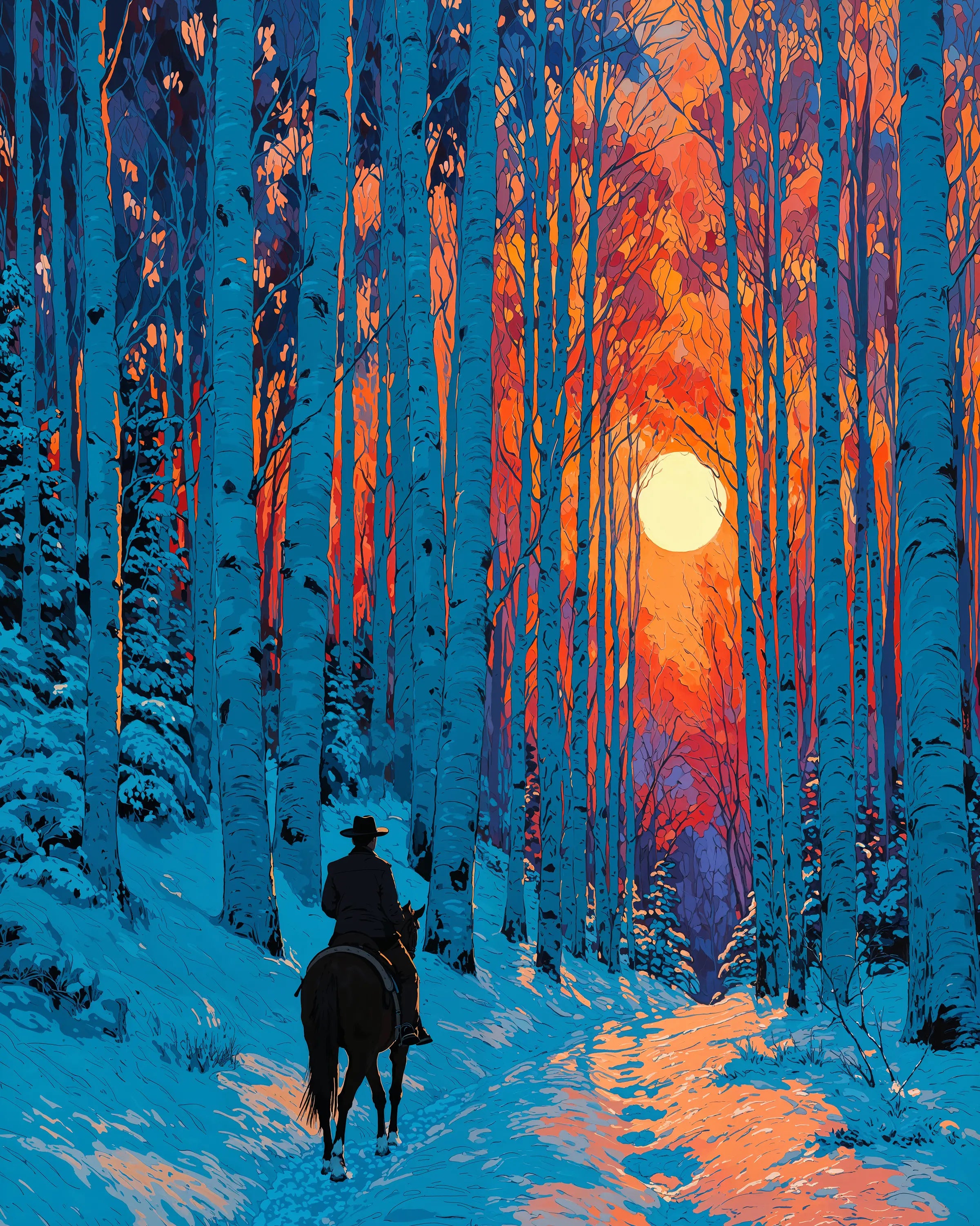 Solaris – Winter Sunset Fine Art Print By Kevin Kia – Art Academi