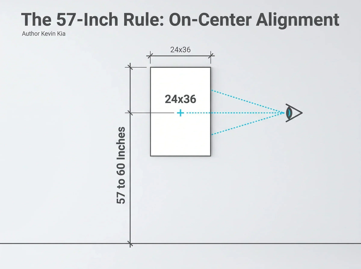 How High Should You Hang Wall Art? The Museum Standard Explained