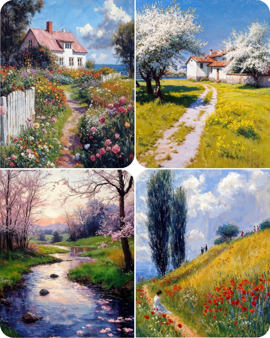 Spring Serenade – Blooming Archival Fine Art Prints for Floral Home ...