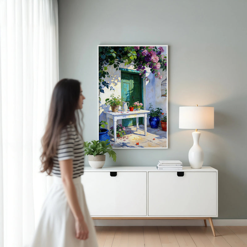 Artwork in Reflective Corner