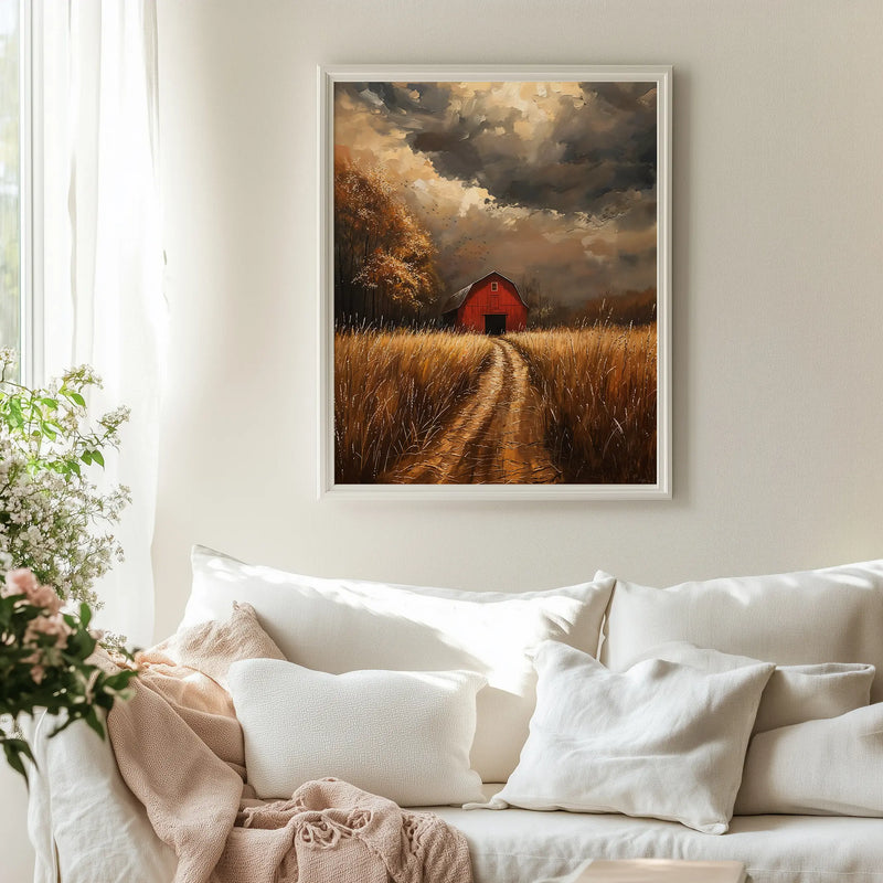 Red Barn Fine Art Print Detail