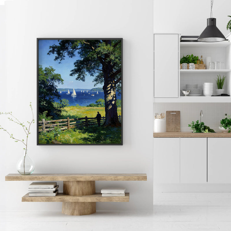 Artwork in Reflective Corner