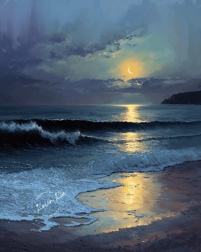 Golden Crescent* - Art Academi - Digital Artwork