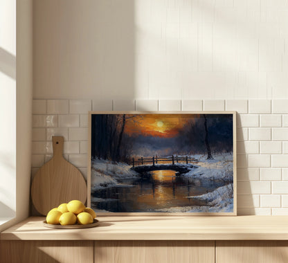 Sunset Bridge ⌐ - Art Academi - Canvas