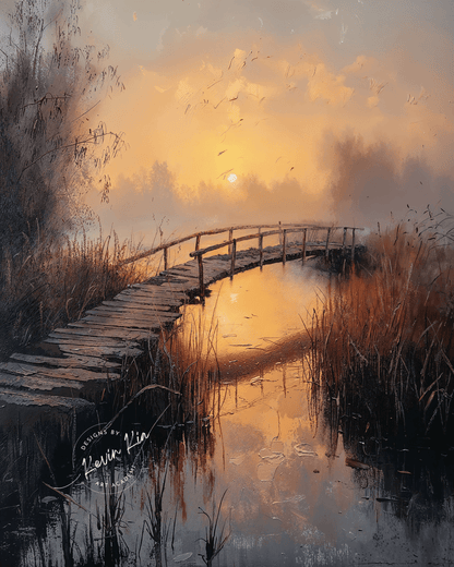 Bridge to Sunset* - Art Academi - Digital Artwork