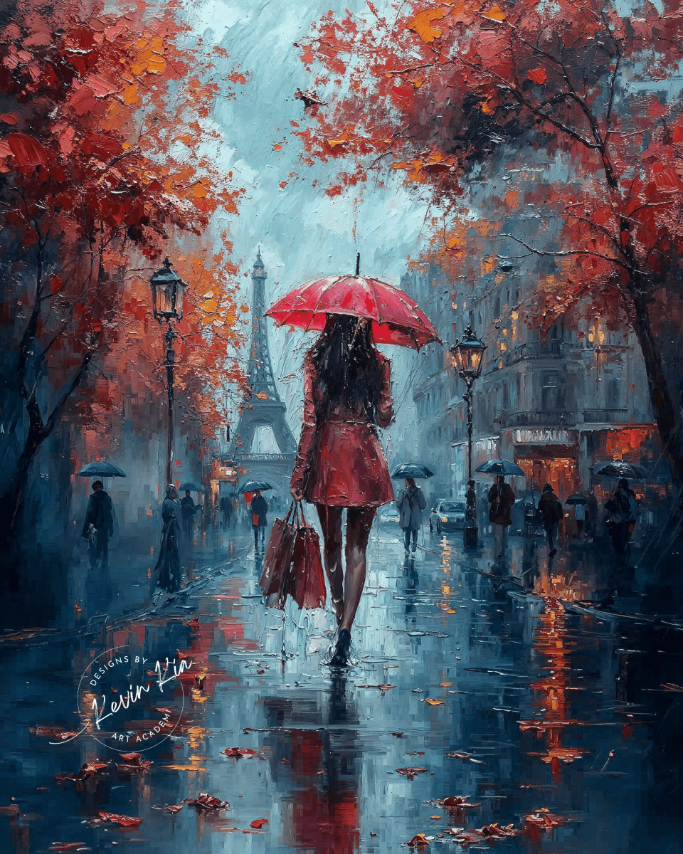 Lady in Red* - Art Academi - Poster