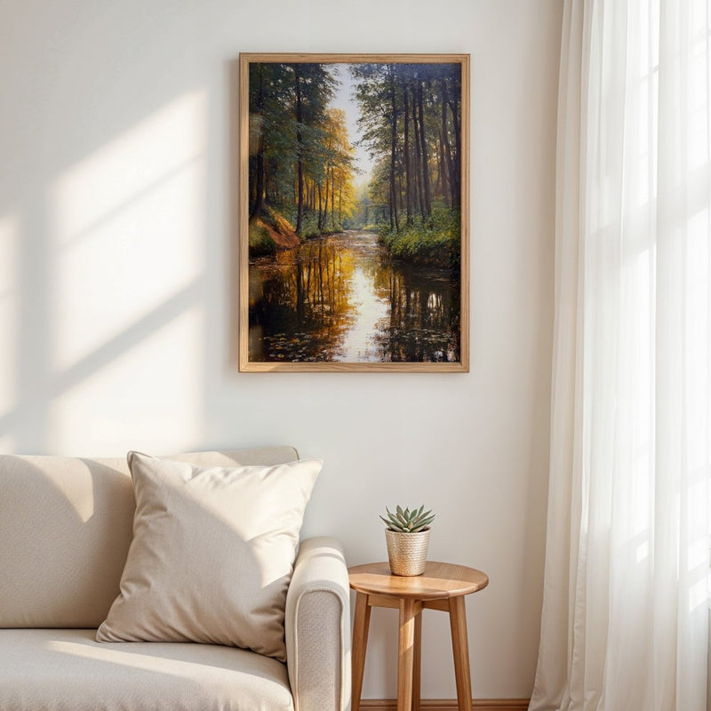Artwork in Reflective Corner