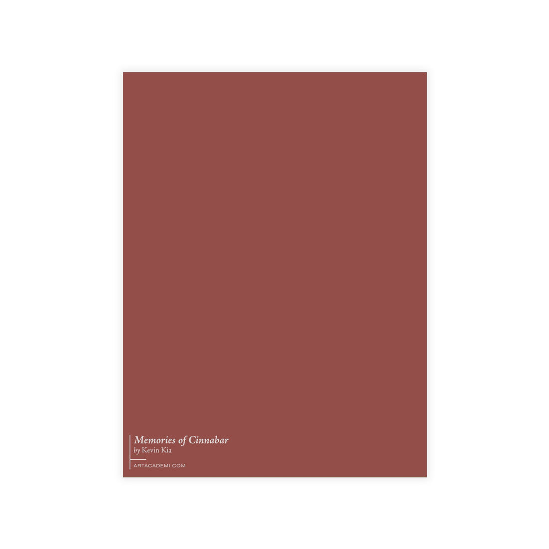 Memories of Cinnabar_post card