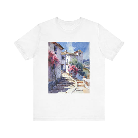 Scenic Watercolor Art Tee - Unisex Short Sleeve Shirt