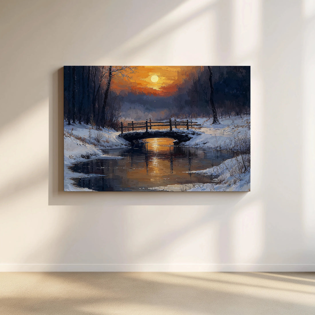 Sunset Bridge ⌐ - Art Academi - Canvas