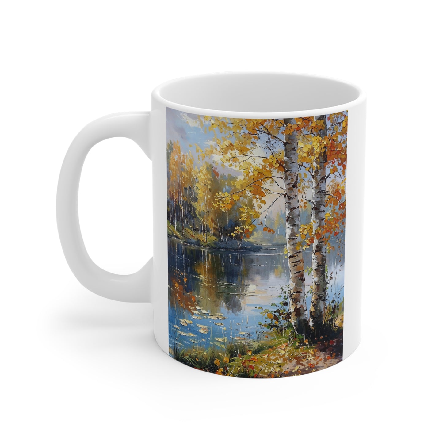 Autumn Reflections 11oz Mug - Cozy Nature Design