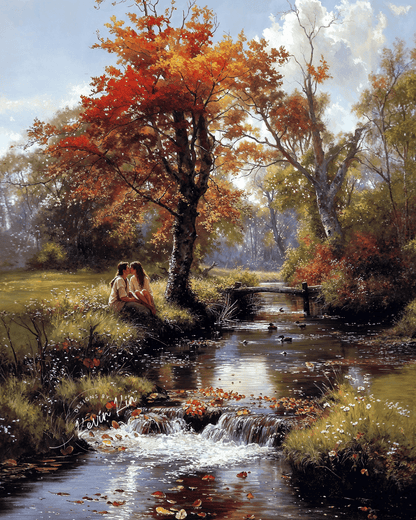 Whispers by the Brook* - Art Academi - Digital Artwork