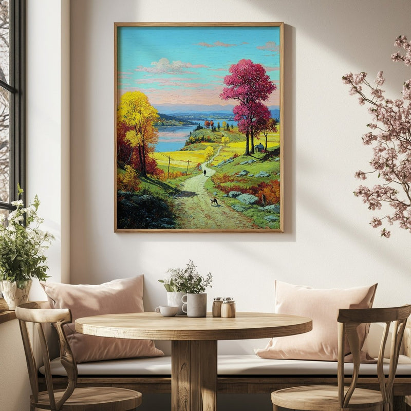Artwork in Reflective Corner