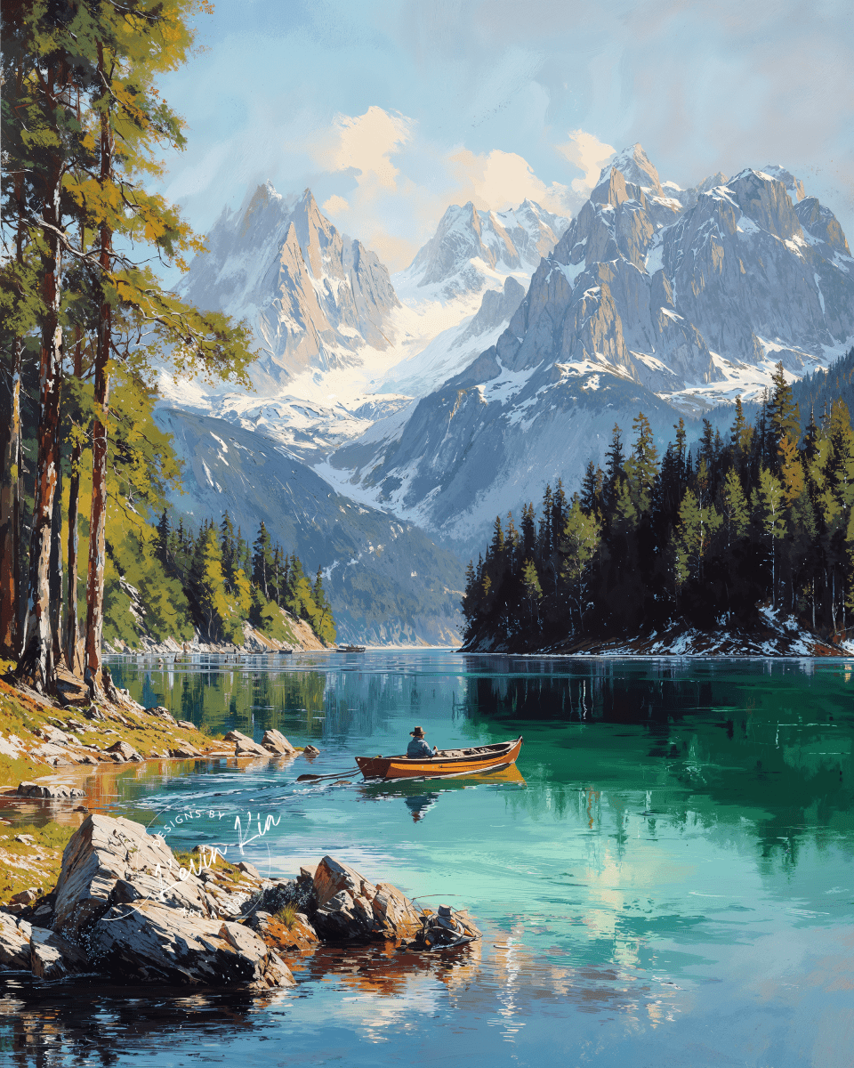 Alpine Stillness* - Art Academi - Digital Artwork