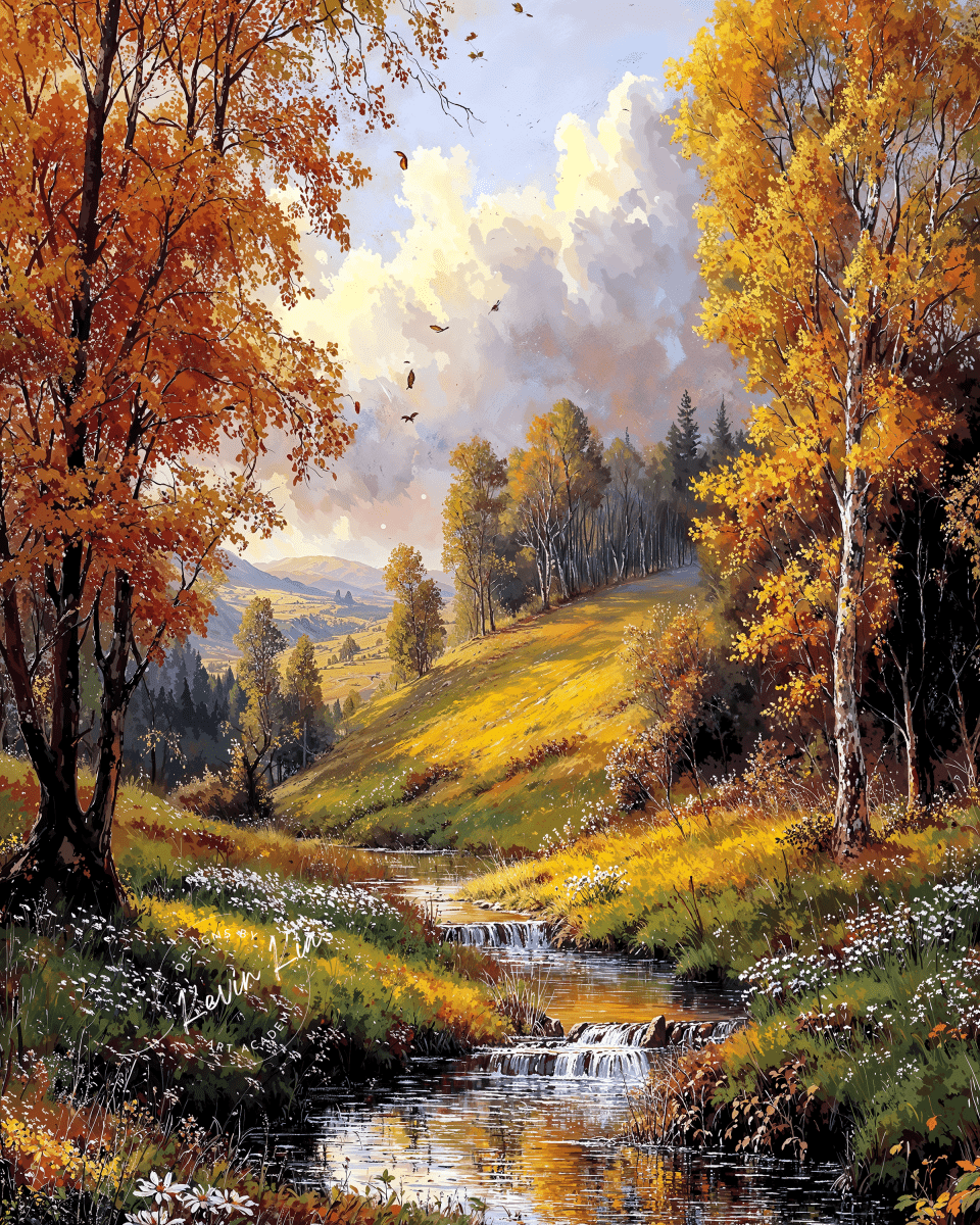 Autumn Valley* - Art Academi - Digital Artwork