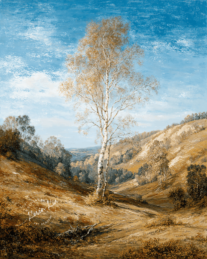 Lonely Birch - Art Academi - Poster