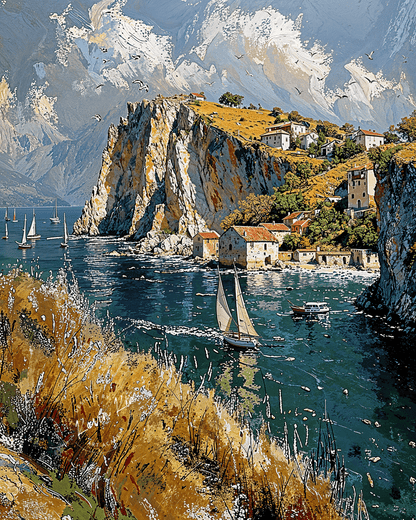Golden Cliffs* - Art Academi - Digital Artwork