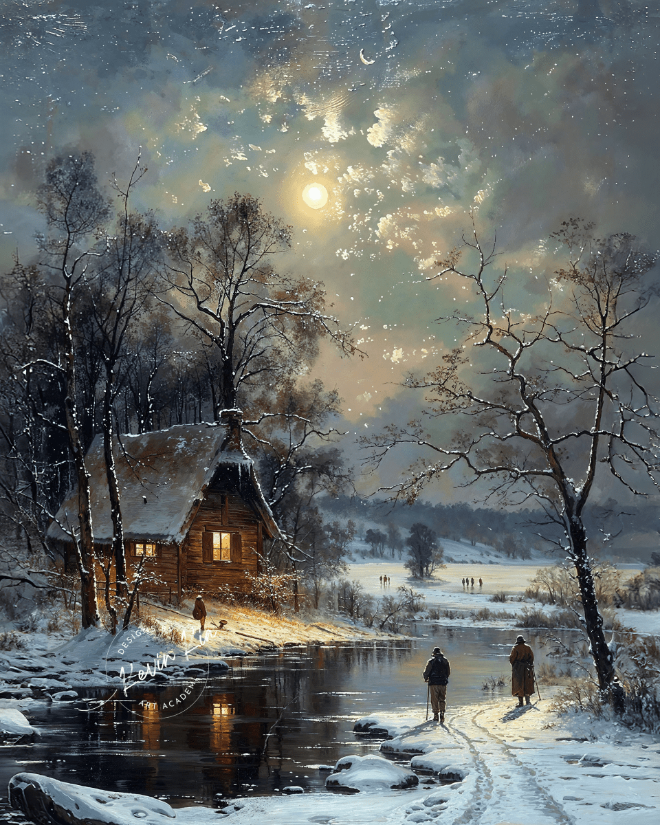 Valley of Winter Moon* - Art Academi - Poster