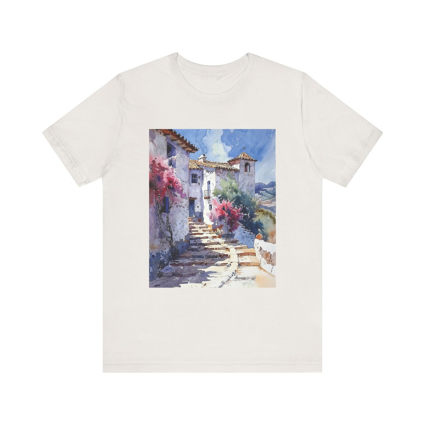 Scenic Watercolor Art Tee - Unisex Short Sleeve Shirt