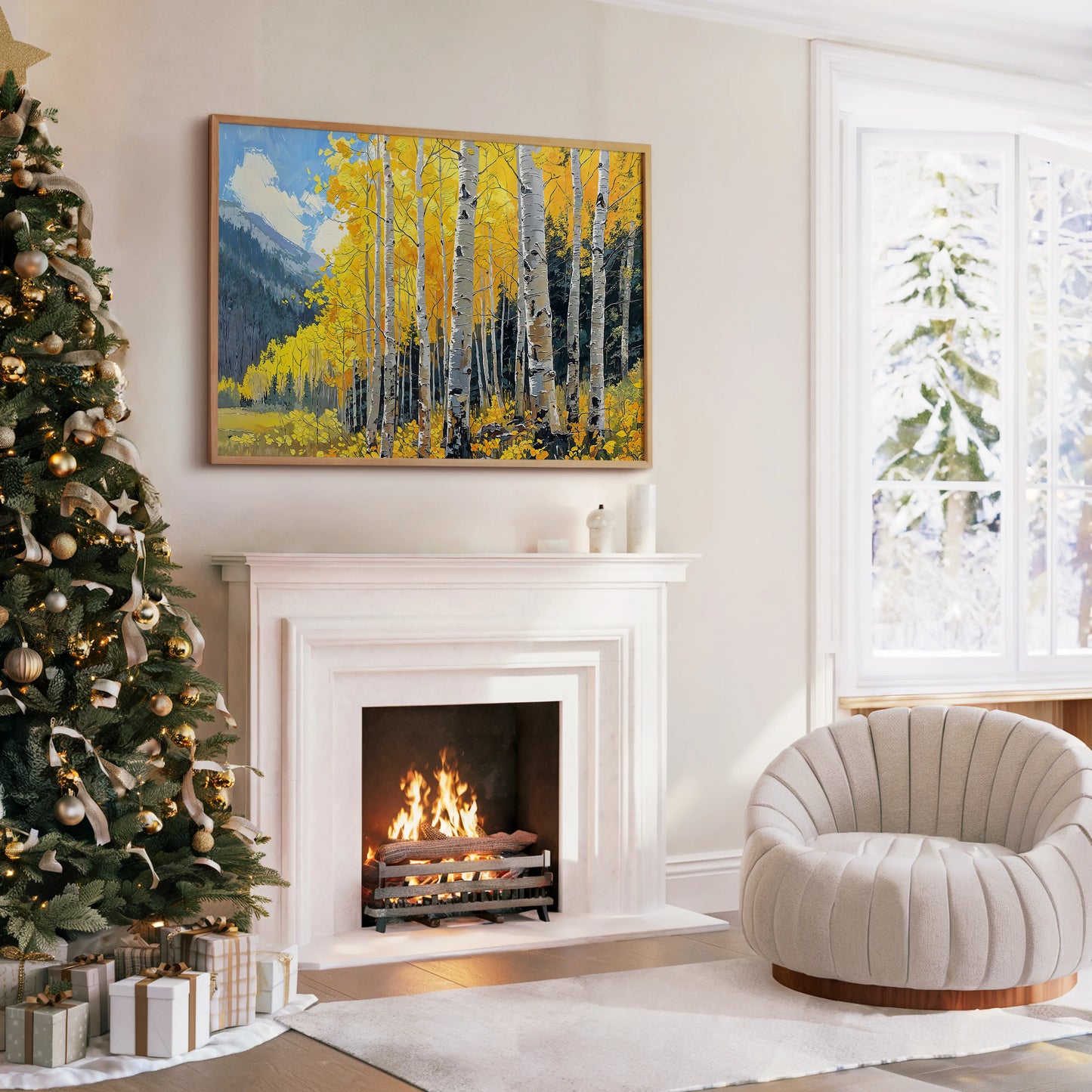 Golden Aspens - Art Academi - Canvas