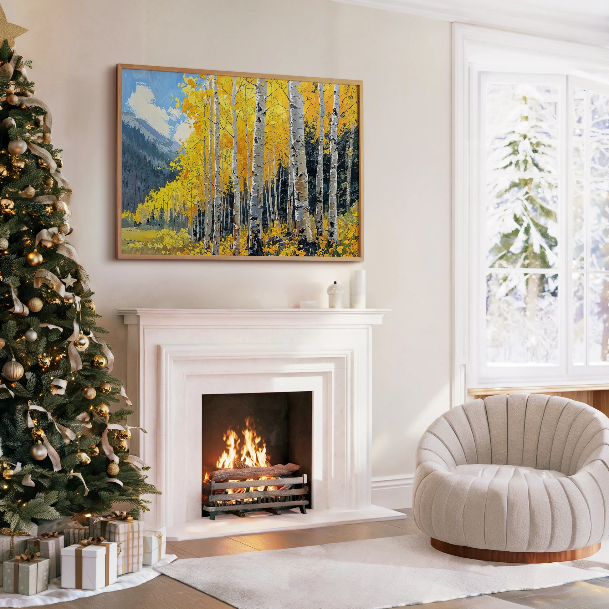 Golden Aspens - Art Academi - Canvas