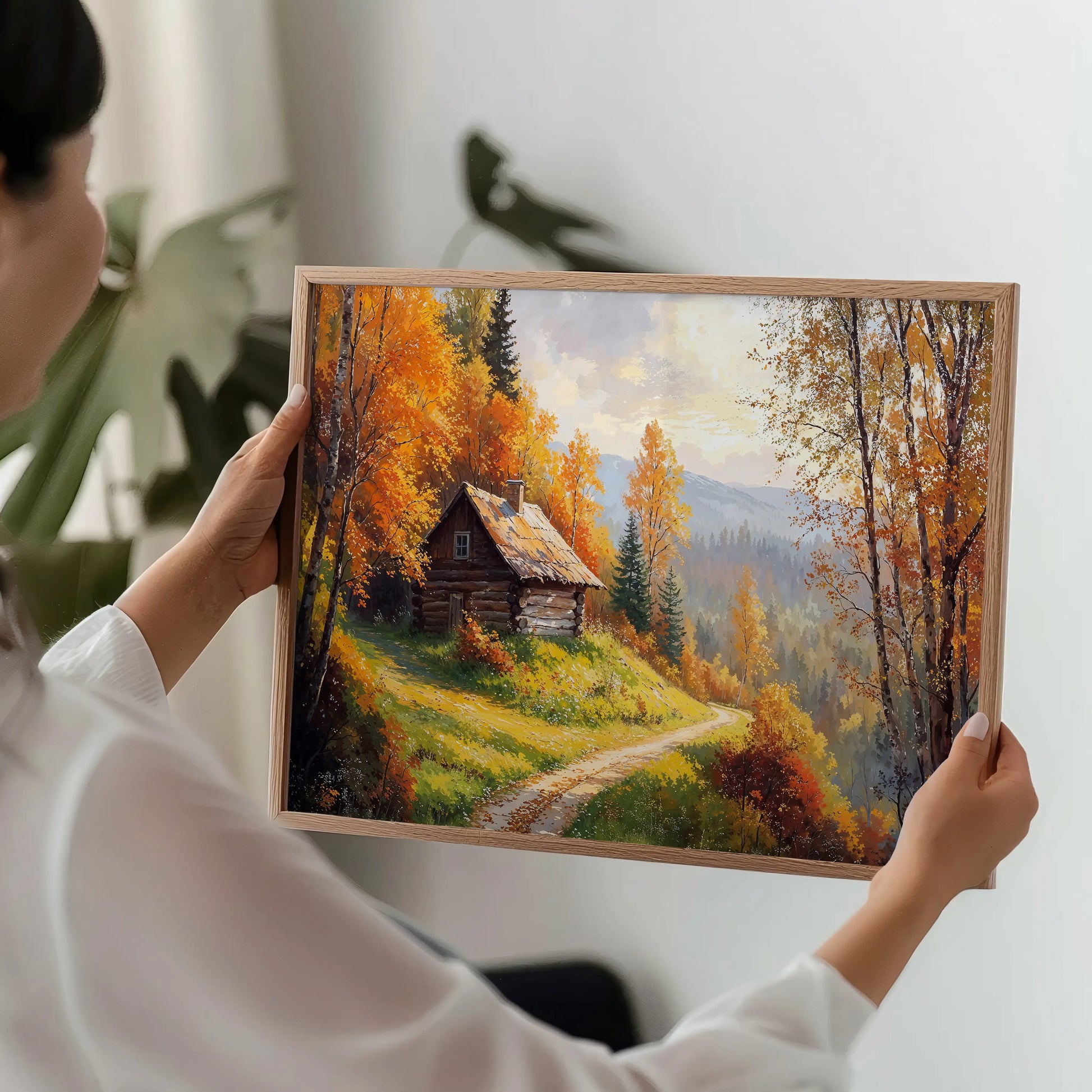 Cabin in Golden Hills - Art Academi - Canvas