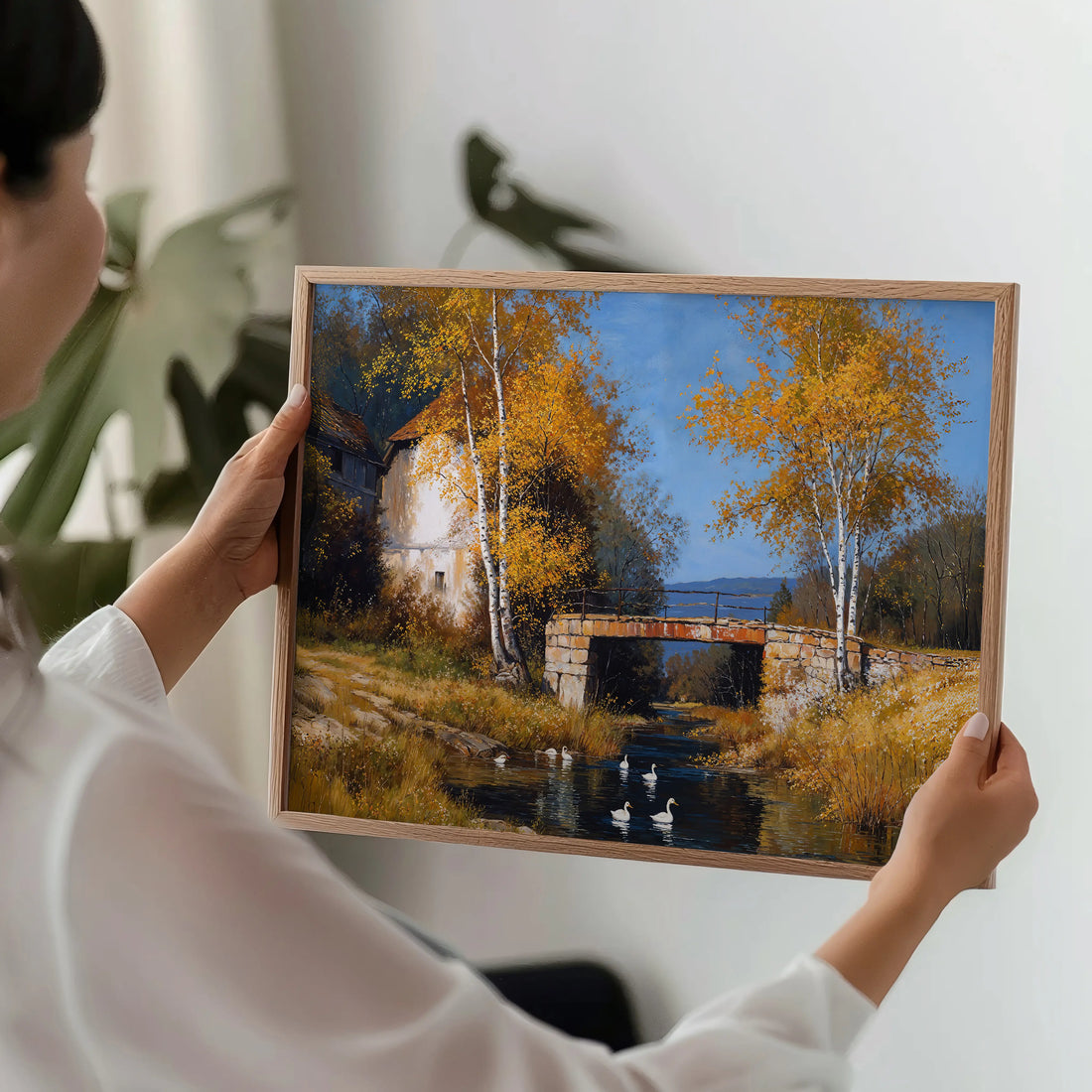 Birch Bridge - Art Academi - Canvas