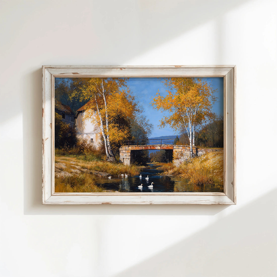 Birch Bridge - Art Academi - Canvas