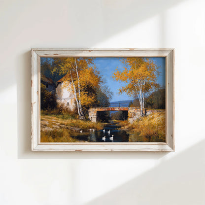 Birch Bridge - Art Academi - Canvas