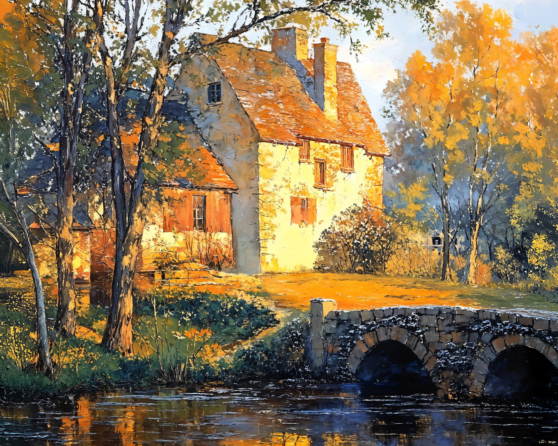 Bridge of Gold - Art Academi - Canvas