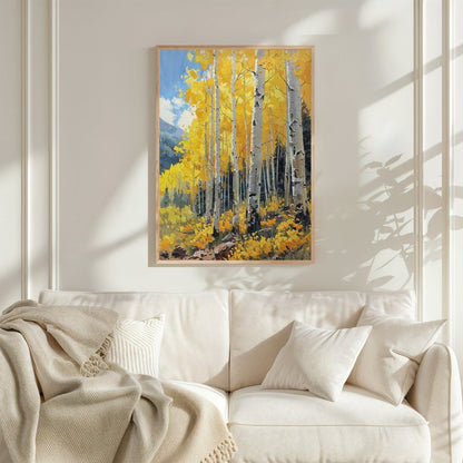 Golden Aspens* - Art Academi - Digital Artwork