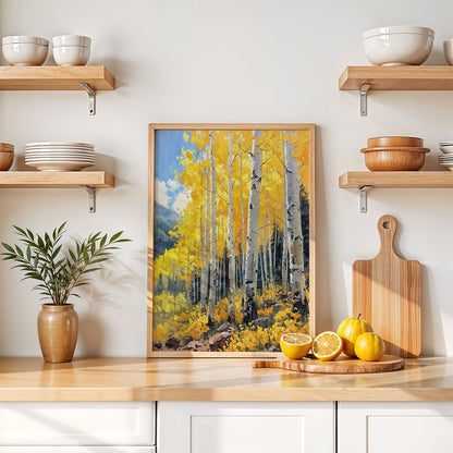 Golden Aspens* - Art Academi - Digital Artwork