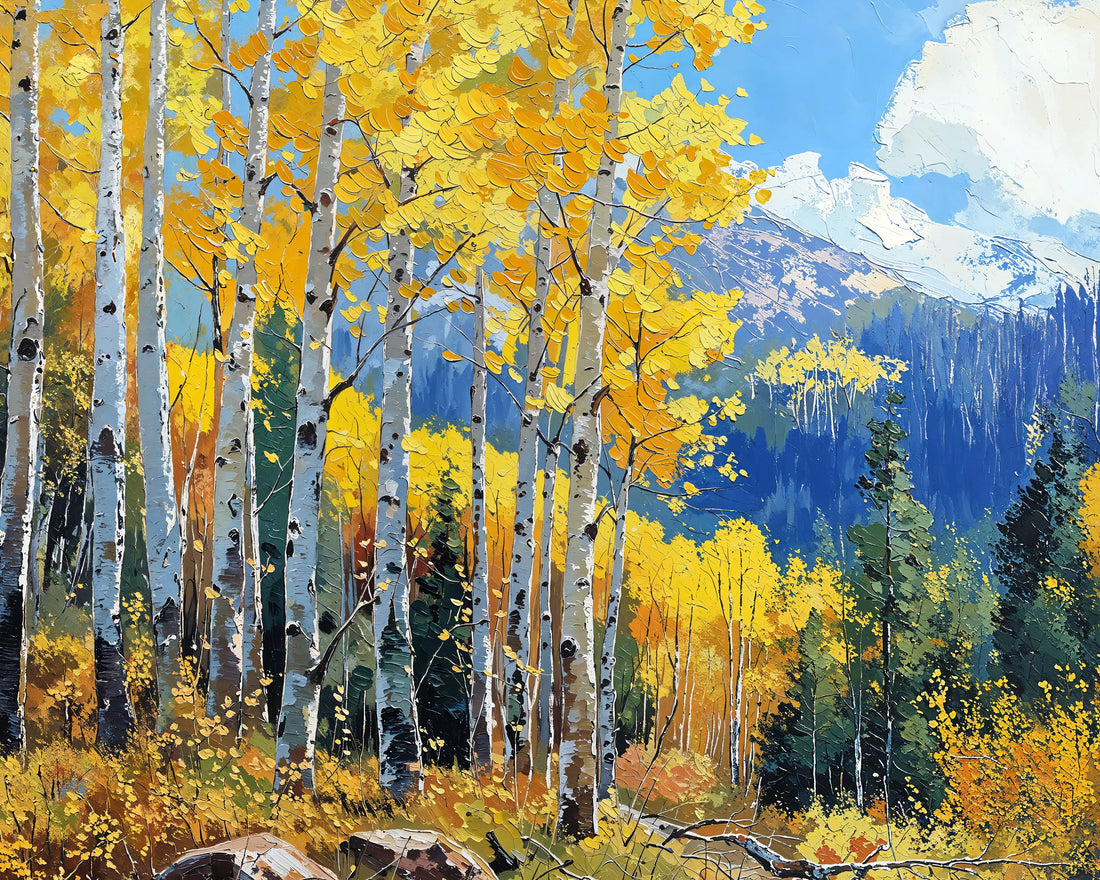 Golden Aspens II - Art Academi - Canvas