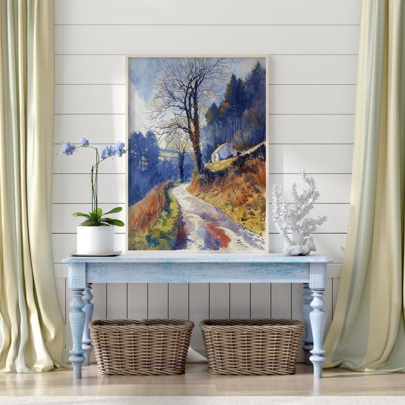 Artwork in Reflective Corner
