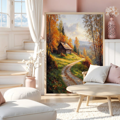 Cabin in Golden Hills - Art Academi - Poster
