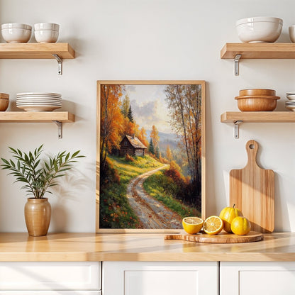 Cabin in Golden Hills* - Art Academi - Digital Artwork