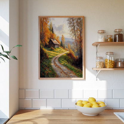 Cabin in Golden Hills - Art Academi - Poster