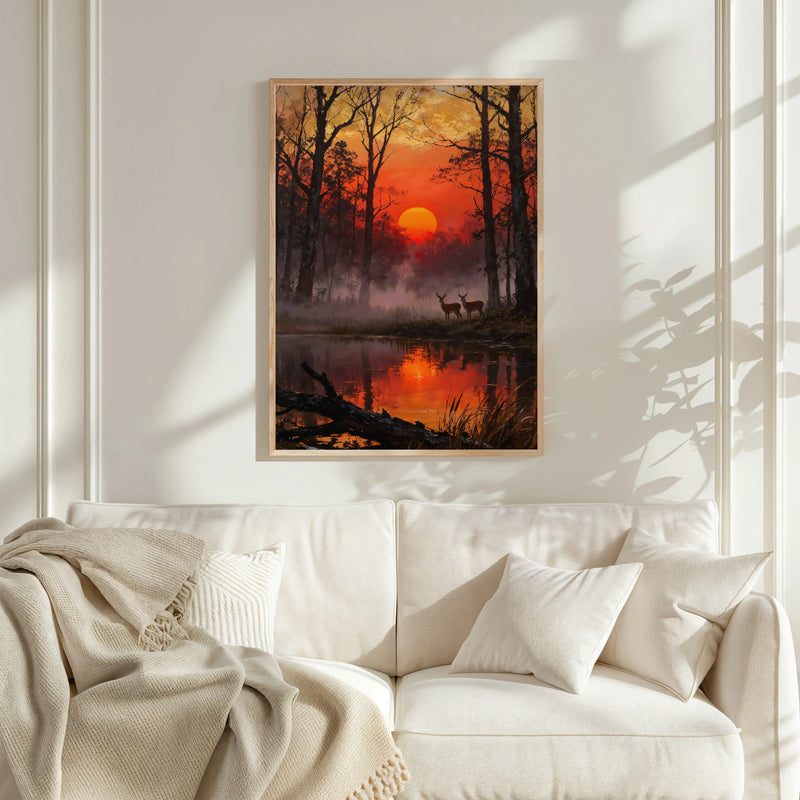 Artwork in Reflective Corner