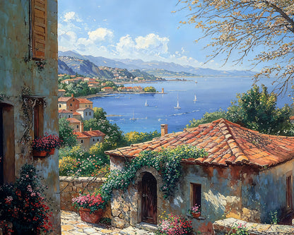 Mediterranean Bloom - Art Academi - Canvas