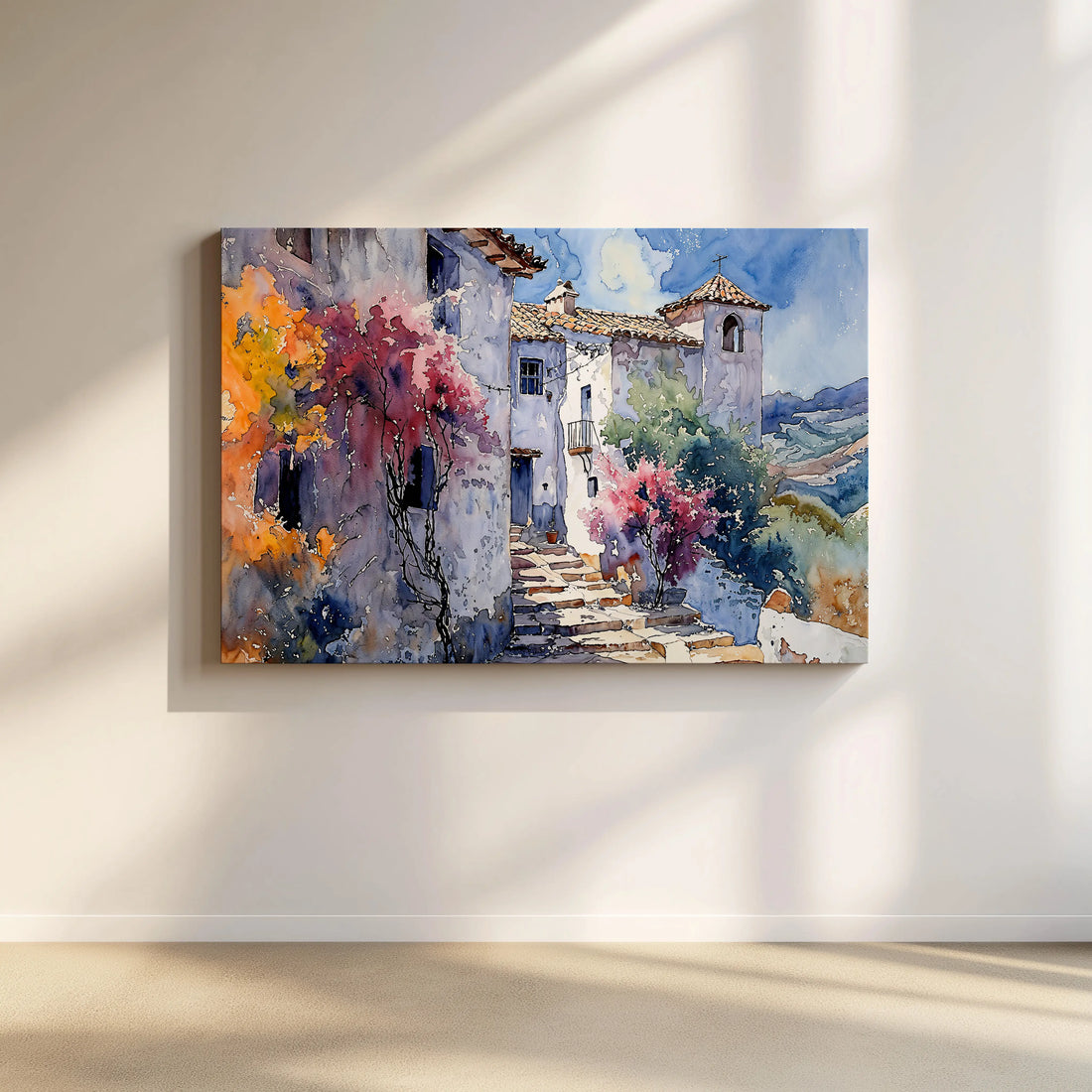 Sunwashed Steps - Art Academi - Canvas