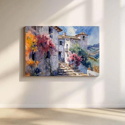 Sunwashed Steps - Art Academi - Canvas