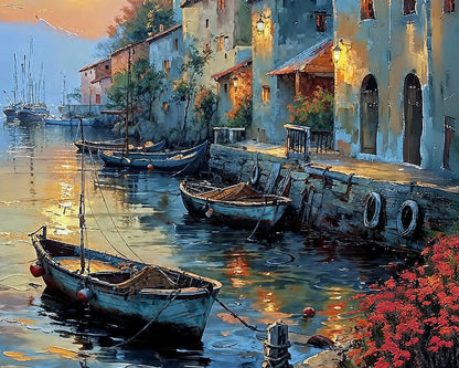 Silent Harbor - Art Academi - Canvas