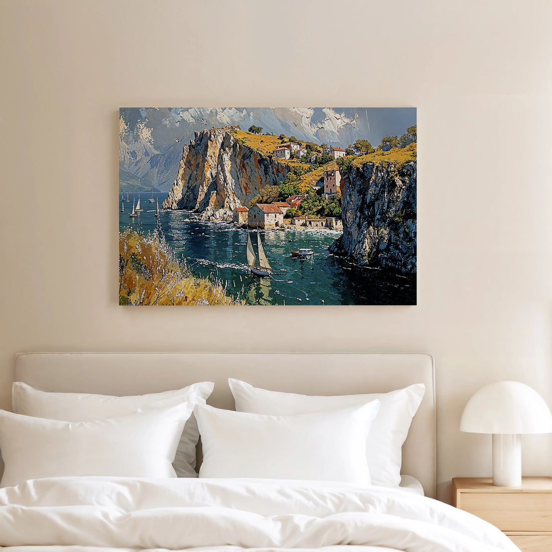 Golden Cliffs - Art Academi - Canvas
