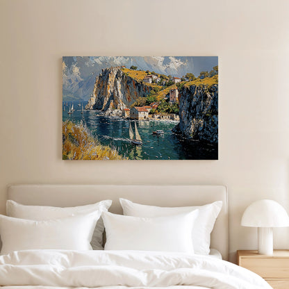 Golden Cliffs - Art Academi - Canvas