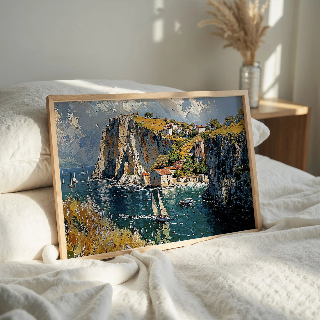Golden Cliffs - Art Academi - Canvas