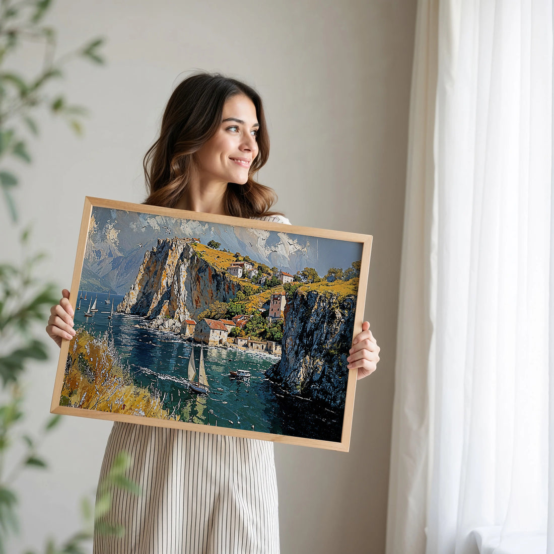Golden Cliffs - Art Academi - Canvas